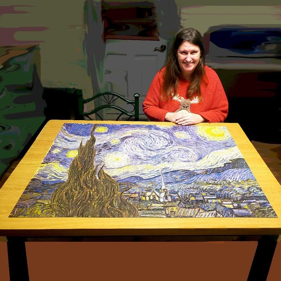 The Starry Night by Van Gogh - 2000 Piece Puzzle - Picture 2 of 4